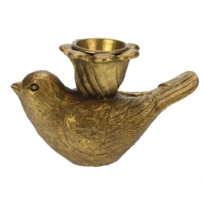 kandelaar vogel goudkleur